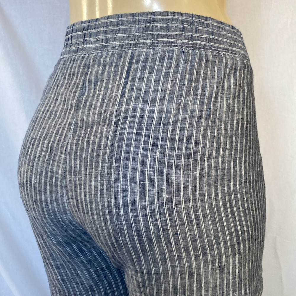 ADRIENNE VITTADINI Pants Striped Blue & White Pants Size XXL Drawstring NWT